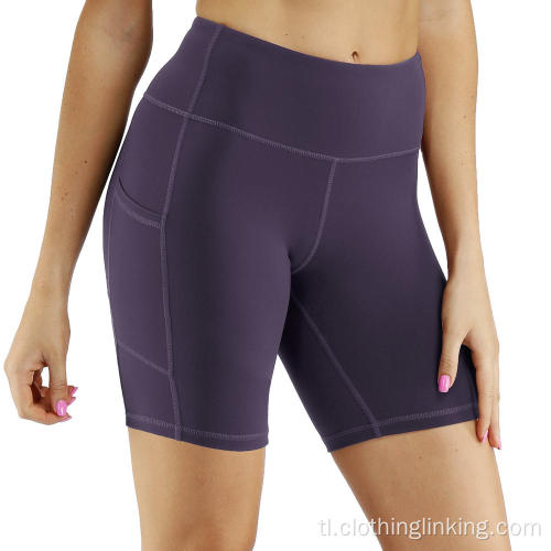 Ang Out Pocket Non See-through Yoga Shorts
